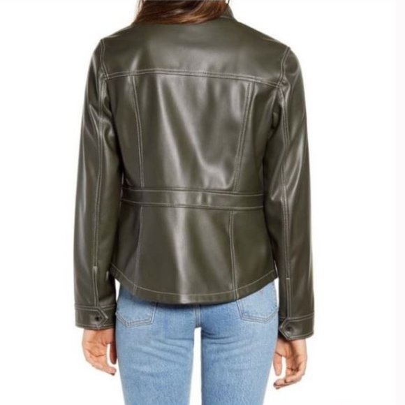 NEW ⭐️ Sam Edelman Faux Leather Jacket - Picture 2 of 11